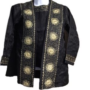 👛 Tunic & Jacket Ensemble Black & Gold, 8